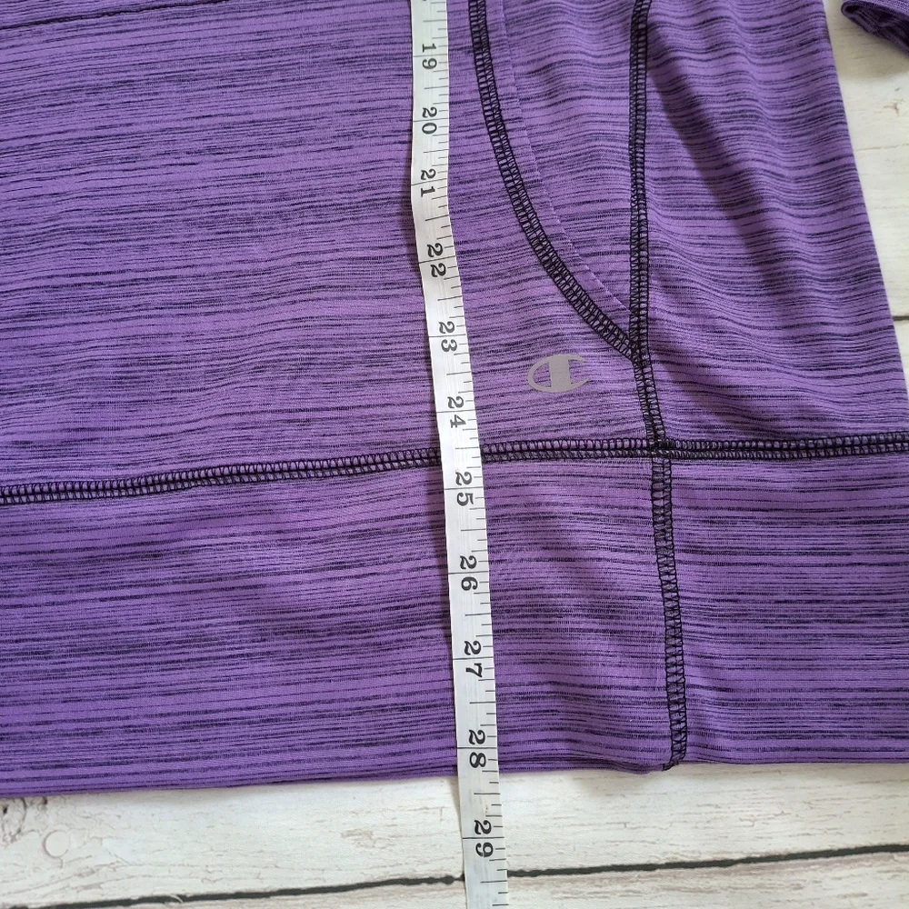 Champion Activewear Purple Hoodie Pullover Long Sleeve Athletic Top Size Small - Picture 7 of 7